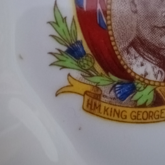 Vintage Sutherland of England King George VI Commemorative Trinket Plate - Picture 5 of 6
